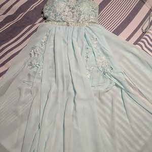 EUC Full length Tiffany blue dress